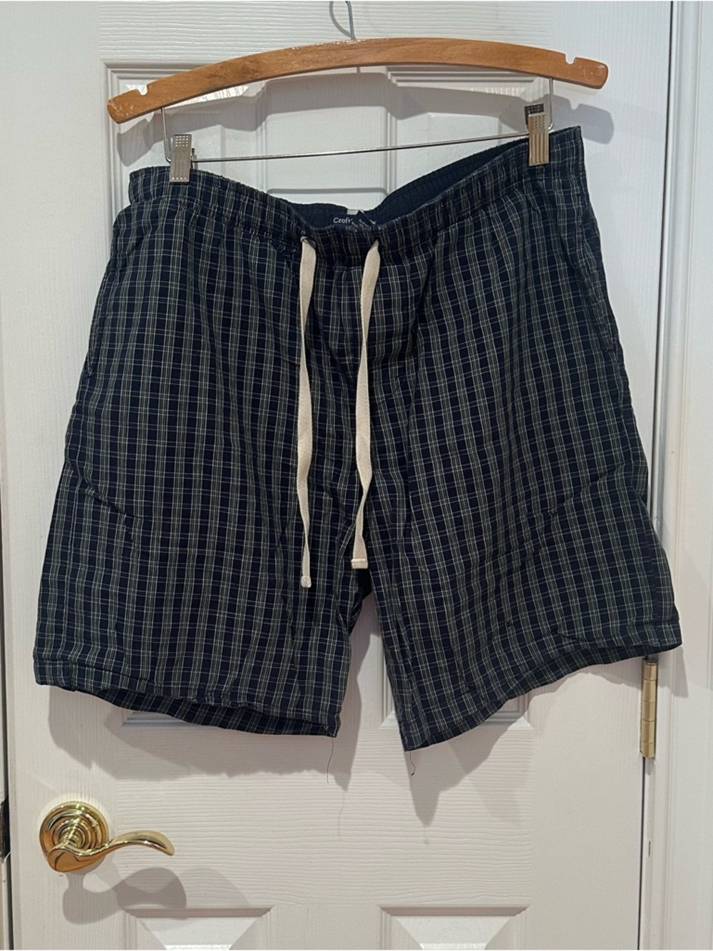 Croft & Barrow Men's Plaid Lightweight Shorts/Sleep Short, Small